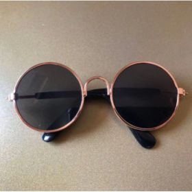 Pet Cat Glasses Cat Sunglasses (Option: Gold black-M)
