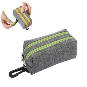 Outdoor Pet Waste Bag Dog Poop Collection Bag (Color: Grey Green, Type: Pet Waste Bag)